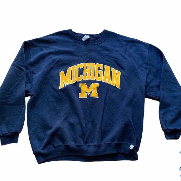 Russell Athletic Sweaters - Vintage Russell Michigan Crew Neck